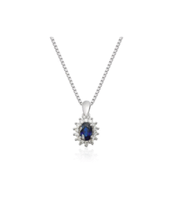 Rosettanheng 0,14ct WSI Safir Hv 585